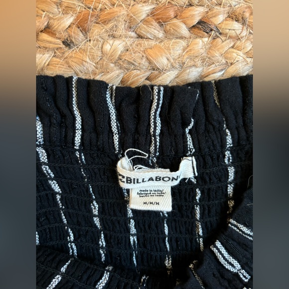 Billabong Smocked Striped Forever Fields Jumpsuit Size Medium - Picture 4 of 5